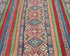 4x6 Multicolor Kuba Afghan Hand Knotted Wool Area Rug